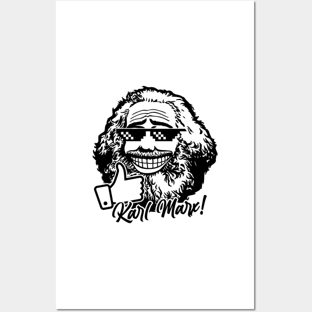 Karl Marx (monochrome) Wall Art by GetThatCar